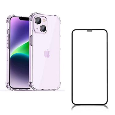 Imagem de Kit Capa Anti Impacto e Película 5D 9D Cerâmica Para iPhone 8 11 13 Pro 14 Pro Max (iPhone 13)