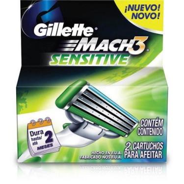 Imagem de Carga Gillette Mach3 Sensitive 2 Unidades