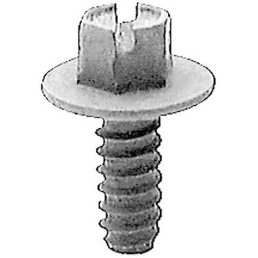 Imagem de Placa de licença para arruela Hex com ranhuras 50#14 X 5/8 da Clipsandfixers Inc