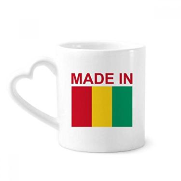 Imagem de Feito na Guiné Country Love Caneca Café Cerâmica Copo de Coração de Vidro