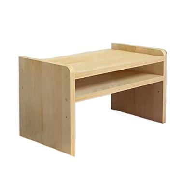 Imagem de KIZQYN Suporte de impressora Suporte de prateleiras de impressora Suporte de armazenamento de mesa de escritório Armazenamento multifuncional Rack Suportes de estante de mesa Impressora de mesa (Tamanho: 2 camadas-50x35x30cm)