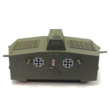 Imagem de TECKEEN 1/100 Scale German WWI A7V Tank Model Alloy Fighter Military Model Diecast Tank Model for Collection