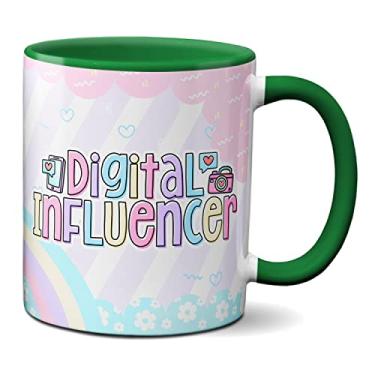 Imagem de Caneca Digital Influencer Profissional Criativo Presente (Verde)