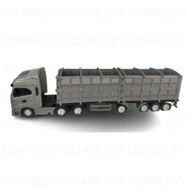 Caminhao Iveco HI-Way com Toras de Madeira - USUAL BRINQUEDOS