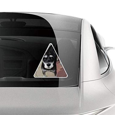 Imagem de DIYthinker Adesivo de carro com imagem fofa de animal de estimação preto para motocicleta bicicleta bagagem decalque