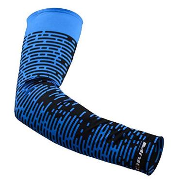 Imagem de Manguito Hupi Biometria Azul Proteção Uv50+, Cor: Azul, Tamanho: M
