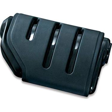 Imagem de Kuryakyn 7562 Motorcycle Footpegs: Premium Trident Dually ISO Pegs with Male Mount Adapters, Gloss Black, 1 Pair