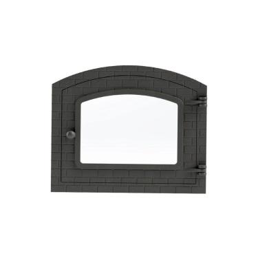 Imagem de Porta Forno Ferro Fundido Com Vidro 31,5x46cm Colonial G