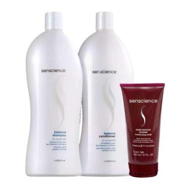 Imagem de Senscience Balance Shampoo + Condicionador 1L + Inner Restore Intensif