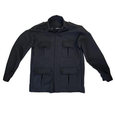 Imagem de Farda Tática Preta Gandola Calça Ripstop Caça Pesca-Unissex