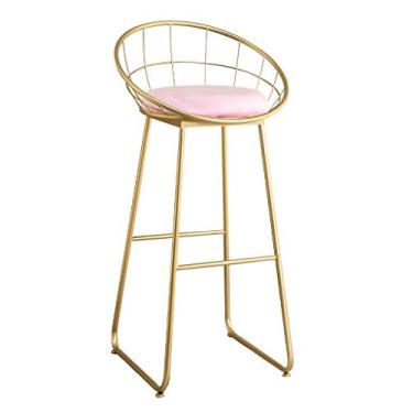 Imagem de Cadeiras de jantar banquetas de bar 70 cm banco de jantar com encosto moderno cadeira d...