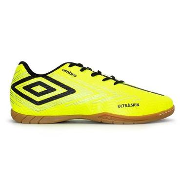 Imagem de Chuteira Futsal Umbro Ultraskin Lima/preto/prata U01fb035-618-41