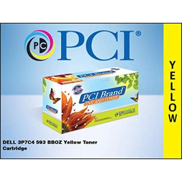 Imagem de Cartucho de toner compatível com a marca PCI para Dell H625 Cartucho de toner amarelo 3P7C4 593-BBOZ OCX53 3K Rendimento