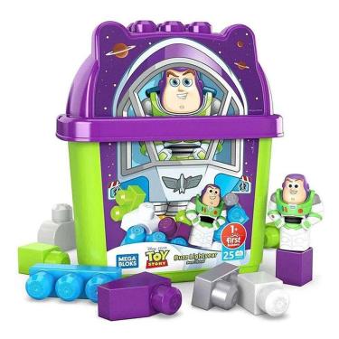 Imagem de Blocos de Montar Mega Bloks First Builders Disney Toy Story Buzz Lightyear 25 pçs GWF89 GWF92 - Mattel