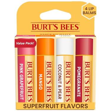 Imagem de Superfruit Moisturizing Lip Balm Pack by Burts Bees for Unisex - 4 x 0.15 oz 0.15oz Pomegranate Lip