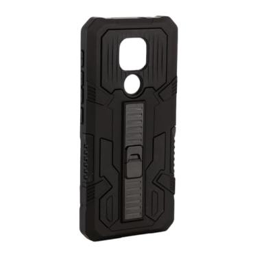 Imagem de Cabos & Plugs, Capa Antishock compatível com Motorola G9 Play, case armor com apoio em V, Case Anti Choque Moto G9 Play (preto)