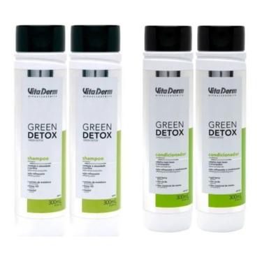 Imagem de Green Detox Vita Derm 02 Shampoos E 02 Condicionadores 