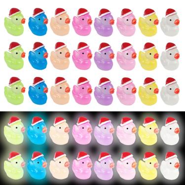Imagem de Enfeite Septo Christmas Luminous Resin Ducks 100 unidades