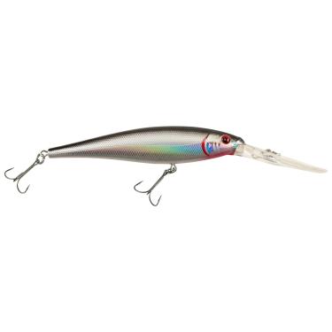 Imagem de Berkley Isca de pesca Flicker Minnow, prata preta, 1/3 onça, 3 1/2" | Crankbaits de 9 cm, perfil de minnow realista, curva de mergulho afiada chega a pescar rapidamente, equipada com gancho Fusion19