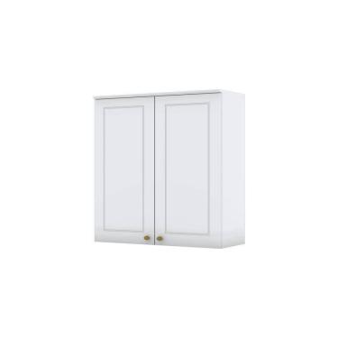 Imagem de Armário Aéreo 02 Portas 80 Cm Amy Branco Hp Casa 812 Branco Hp