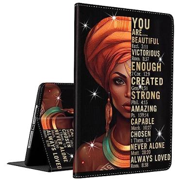 Imagem de Capa para iPad 9ª/8ª/7ª geração (2021/2020/2019) 10,2 polegadas/iPad Air 10,5 polegadas 2019/iPad Pro de 10,5 polegadas, capa inteligente de couro com despertar/dormir automaticamente, inspiradora