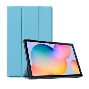 Imagem de Capa Case Smart Para Galaxy Tab S6 Lite P610/P615 (Tela 10.4") - C7 COMPANY (Azul Claro)