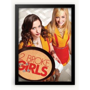 Imagem de Quadro Decorativo 2 Broke Girls Duas Garotas Em Apuros Serie 30X42cm -
