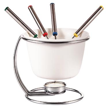 Imagem de Fondue em Cerâmica 7 Peças New 450ml Branco