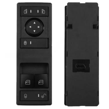 Imagem de IKUESM Compatível com Mercedes-Benz Actros MP4 Truck Interruptor elétrico de janela Botão levantador de vidro 9605450813 A9605451213 9605450913 Acessórios para carro(F0923)