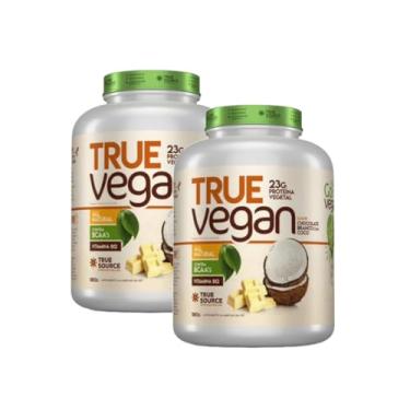 Imagem de Kit 2X: Proteína True Vegan Chocolate Branco com Coco True Source 1810g