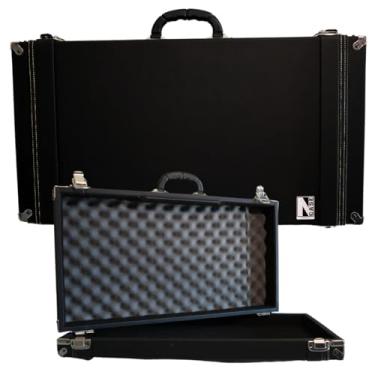 Imagem de Hard Case Vintage Estojo P/Pedal Pedaleira - 60x30x10cm - NCase (Vintage Black (Preto no meio e nas laterais))