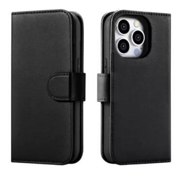 Imagem de Capinha Capa Carteira Flip Luxo Para Iphone 15 / Iphone 15 Pro/Iphone 15 Plus/Iphone 15 Pro Max (PRETA, IPHONE 15 PRO MAX)