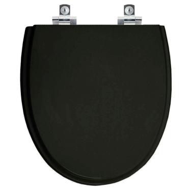 Imagem de Assento Sanitário Soft Close Eros Preto para vaso Incepa