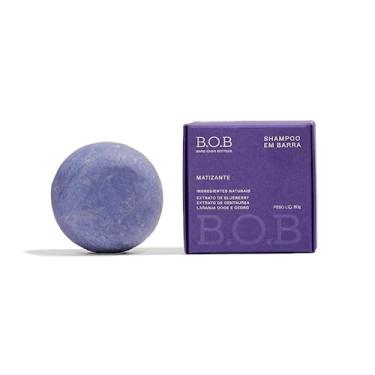 Imagem de Shampoo em Barra Matizante B.O.B Bars Over Bottles para Cabelos Loiros, Platinados ou Grisalhos, Natural e Vegano, 80g