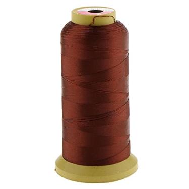 Imagem de Linha de costura de cabelo profissional para cabeleireiro DIY - fio de nylon de 2000 m para costura, trança, tecelagem - 5 opções de cores 0,2 mm - conforme descrito, marrom