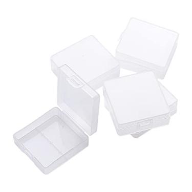 Imagem de Heyiarbeit Caixa organizadora de bateria de 9 V PP estojo de armazenamento de bateria suporte de bateria armazenamento para transporte de bateria transparente 5 peças