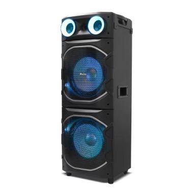 Imagem de Caixa de Som Amplificada Philco PCX24000 Flash Lights 2400W Preta - Bi
