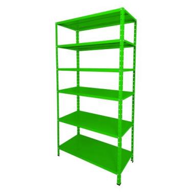 Imagem de Estante Aço 6 Prateleiras Reguláveis 40cm Multiuso 30kg Várias Cores -