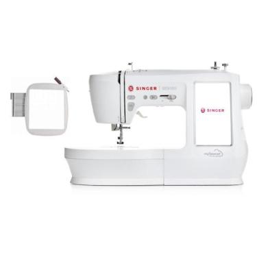 Imagem de Kit com Máquina de Bordado e Costura SE9185 e  Bastidor 10x10 Bivolt -