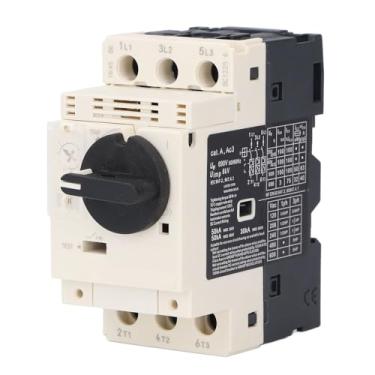 Imagem de Disjuntor do Motor 0.63-1a Tipo Botão Viagem Magnética Térmica 35mm Montagem Em Trilho Din Interruptor de Proteção do Motor Ac690v