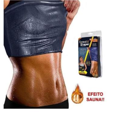 Imagem de Cinta Regata Modeladora Slim Efeito Sauna Suor Shap Academia Musculaçã