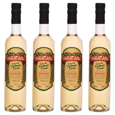 Imagem de Kit 4 Licores de Cachaça Paratiense 500 ml Piña Colada Lembrancinha Fr