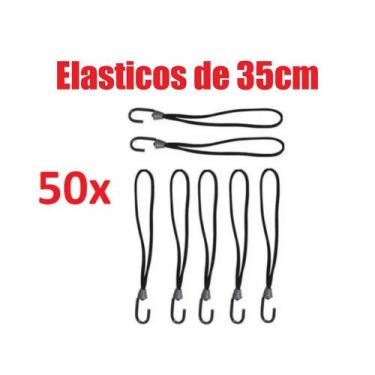 Imagem de Kit 50 Elastico Extensor Borracha Lona Caminhão Carreta - Marca dispon
