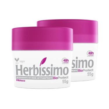 Imagem de Kit Desodorante Herbíssimo Creme Antitranspirante Bioprotect Hibisco 5