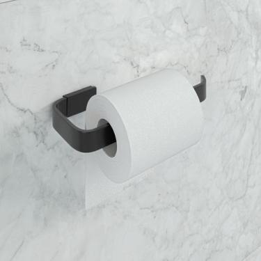 Imagem de Porta Papel Higiénico Preto Stander - JGC COMERCIAL