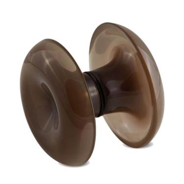 Imagem de Puxador Duplo Concha Grande Resina Bronze P/ Porta De Vidro - R. Sabat