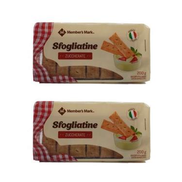 Imagem de Kit 2 Biscoito Folhado Sfogliatine Zuccherate Italiano 200gr - Members