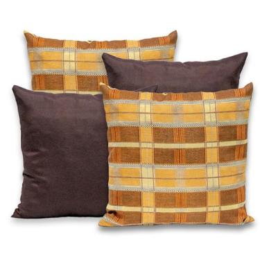 Imagem de Kit 4 Capas de Almofada com Zíper 40cmx40cm Gorgurinho - Dryka Enxovai