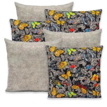 Imagem de Kit 6 Capas de Almofada com Zíper 40cmx40cm Gorgurinho - Dryka Enxovai