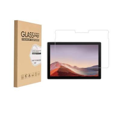 Imagem de HYGAMOCC Película protetora de tela para Microsoft Surface Pro 7 Plus/Surface Pro 7/Pro 6/Pro 5/Pro 4, película de vidro temperado antiarranhões, sem bolhas, alta definição